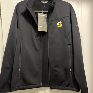 Eddie Bauer Men's Black Weather Resistant Softshell Jacket